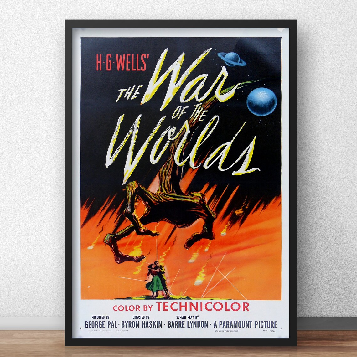 War of the Worlds Poster Vintage Movie Poster from the 1953 | Etsy
