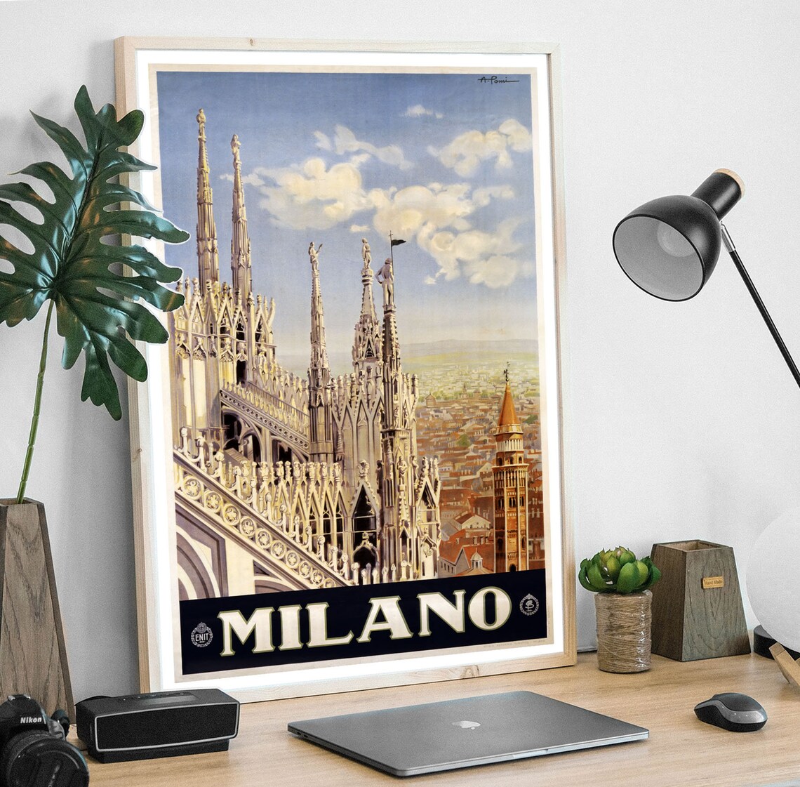 Milan Poster / Milan Print / Milan Art / Milan Travel / Etsy