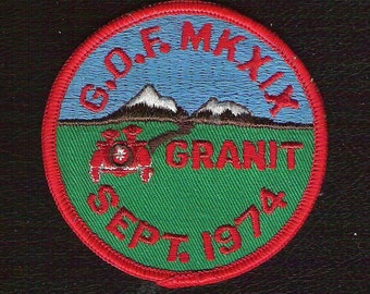 MG GOF Gathering of the Faithful 1974, Granit, MG-T, Mga, Mgb, Mgc Patch