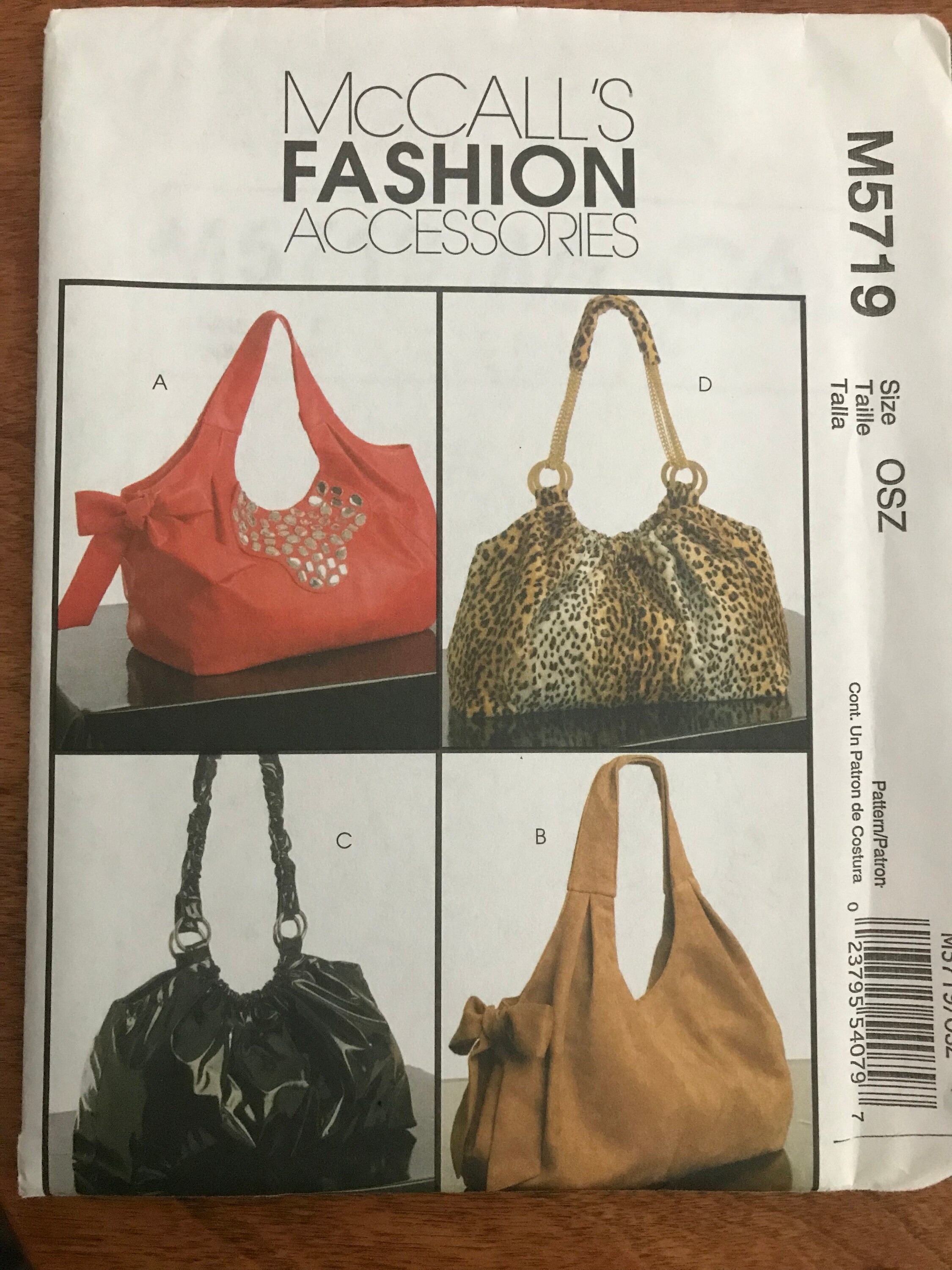 McCall's M5719 Hobo Bags Pattern