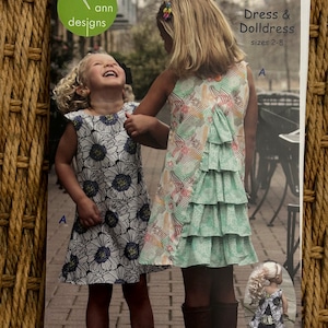 Urban Princess Dress and matching doll dress Pattern by Olive Ann Designs