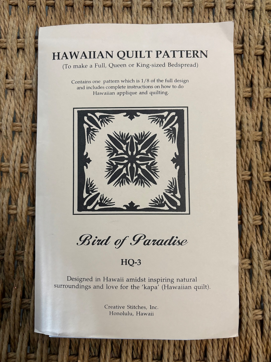 Hawaiian Bird of Paradise Quilt Pattern Etsy