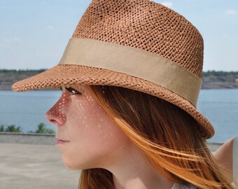 Womens Hat, Cap,  exclusive, stylish, elegant, Westerhat, Design mode, Summer Hat, Straw Hat, Handmade, Handcrafted, Millinery, Trilby, Yva
