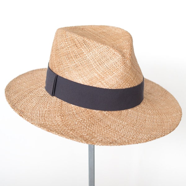 Fedora Men's, summer straw hat, sun hat, millinery, stylish, elegant, designer mode,wide brim, handcrafted,fashion,womenshat,outfit, Vincent