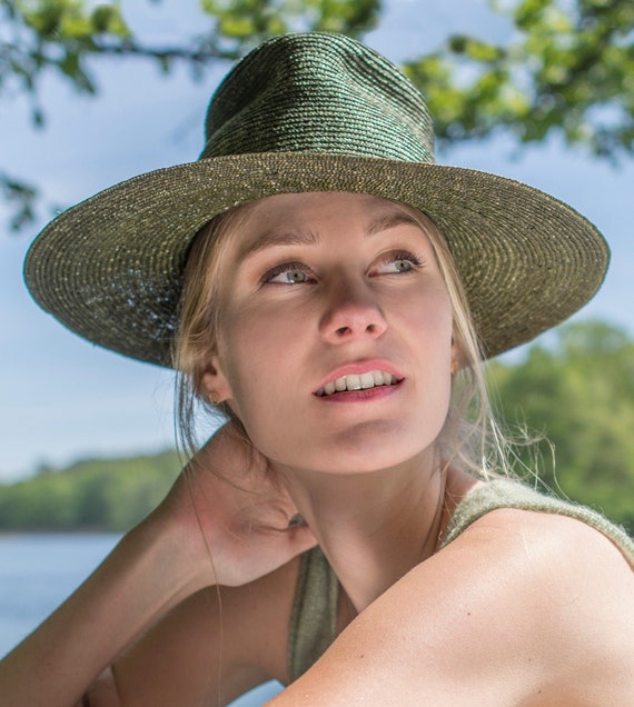 Light Fedora, Flexible Summer Hat Made of Wheat Straw, Sun  display picture 1