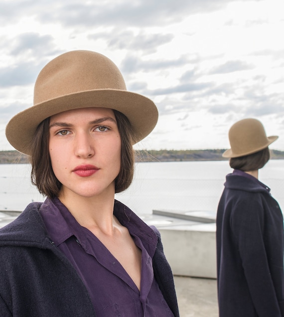 Classic Hat, Fine Felt, Fedora, Ladies Hat, Brimmed, Urban  display picture 1