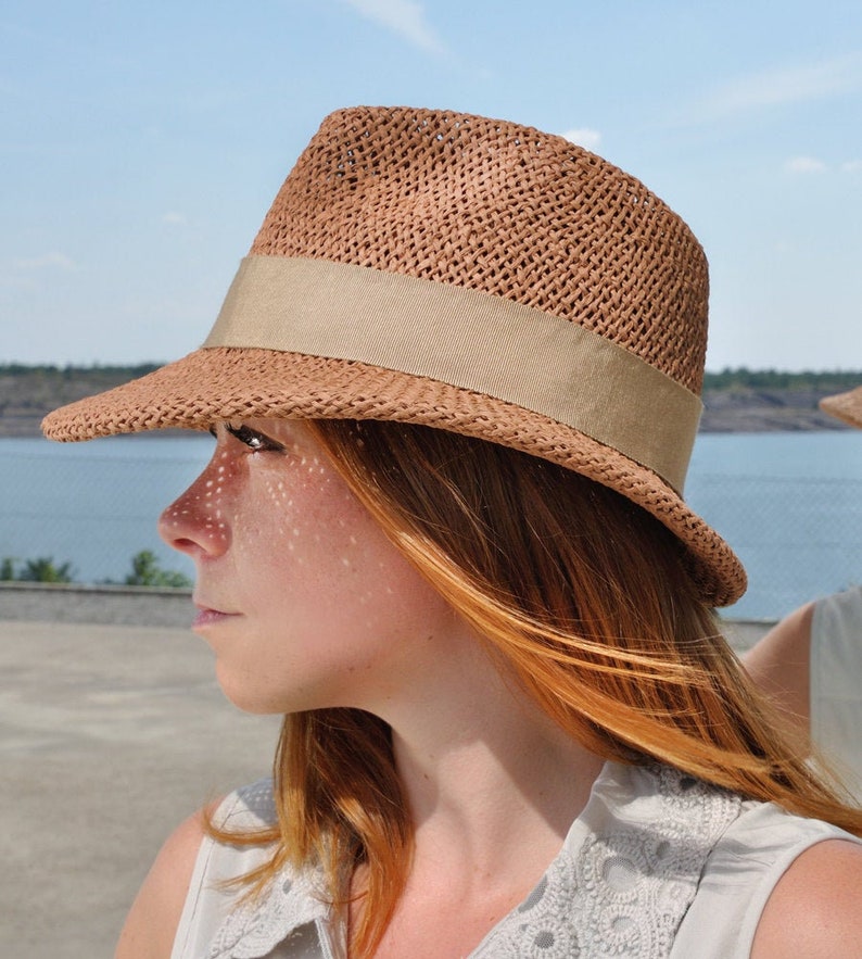 Womens Hat, Cap, exclusive, stylish, elegant, Westerhat, Design mode, Summer Hat, Straw Hat, Handmade, Handcrafted, Millinery, Trilby, Yva image 1