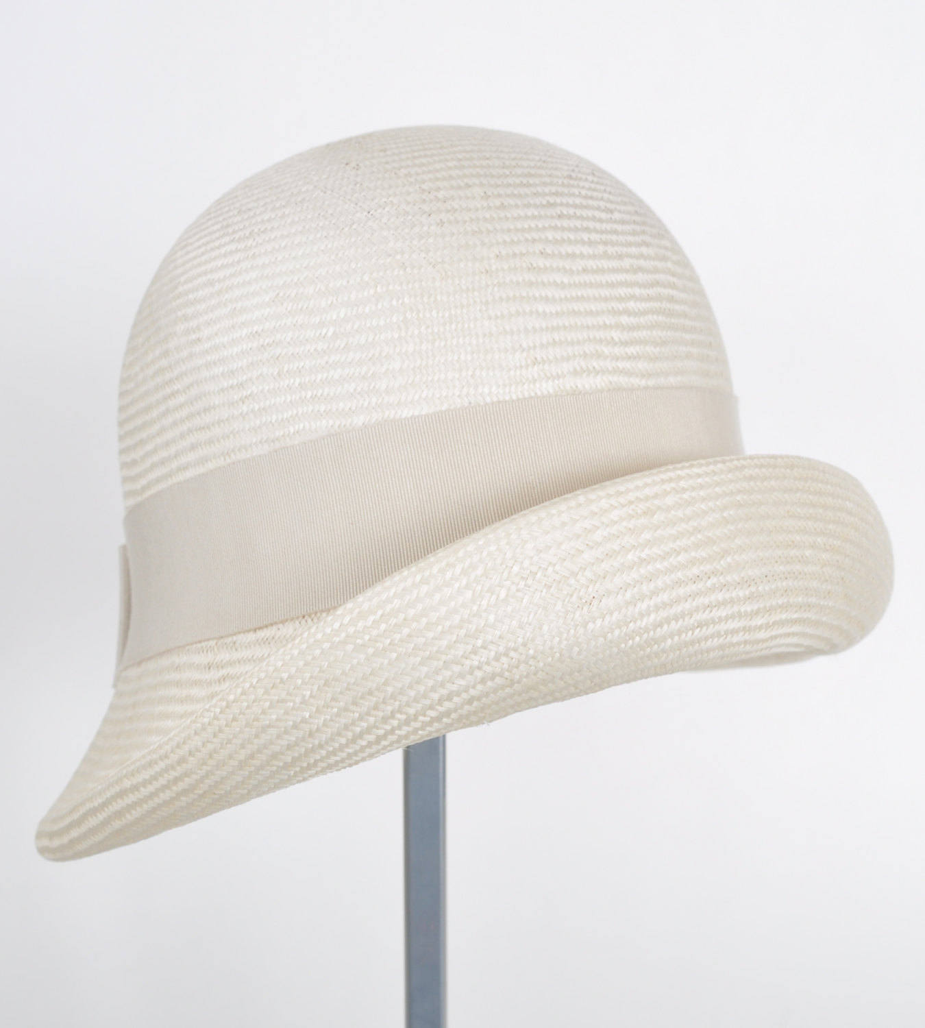 Elegant Ladies' Straw Hat With Asymmetrical Brim, Millinery, Romantic ...