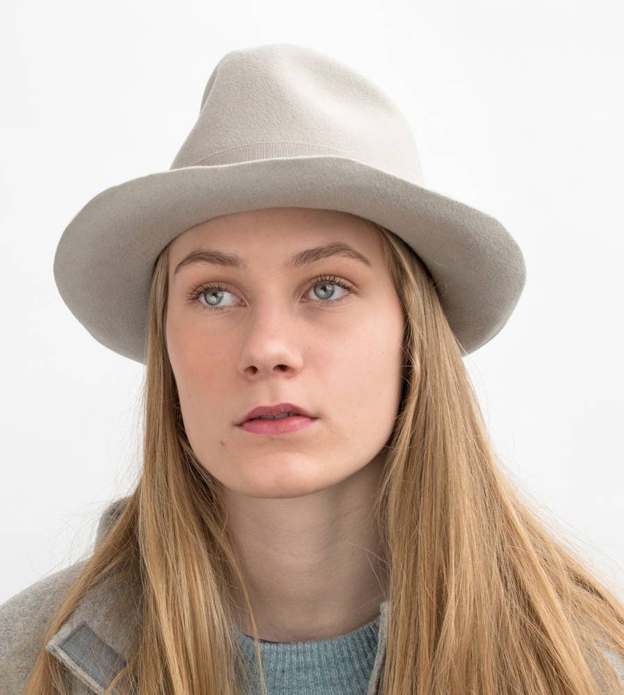 Fedora Fine Felt Hat Ladies Exclusive Stylish Classic - Etsy