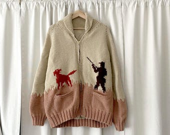 ヴィンテージセーター、1950年代のセーター、トーテムポール