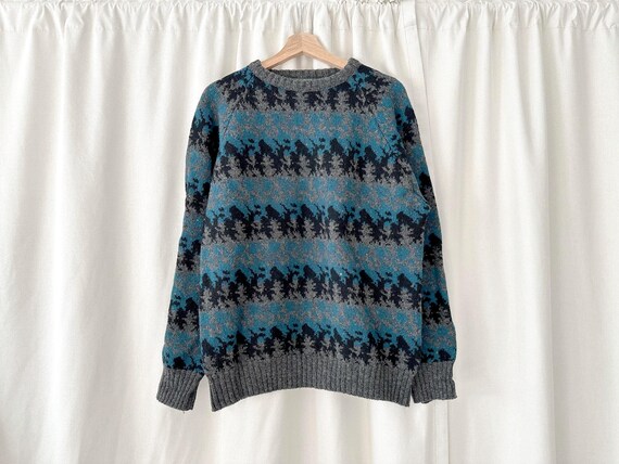 True vintage ski sweater 90s 80s sweater