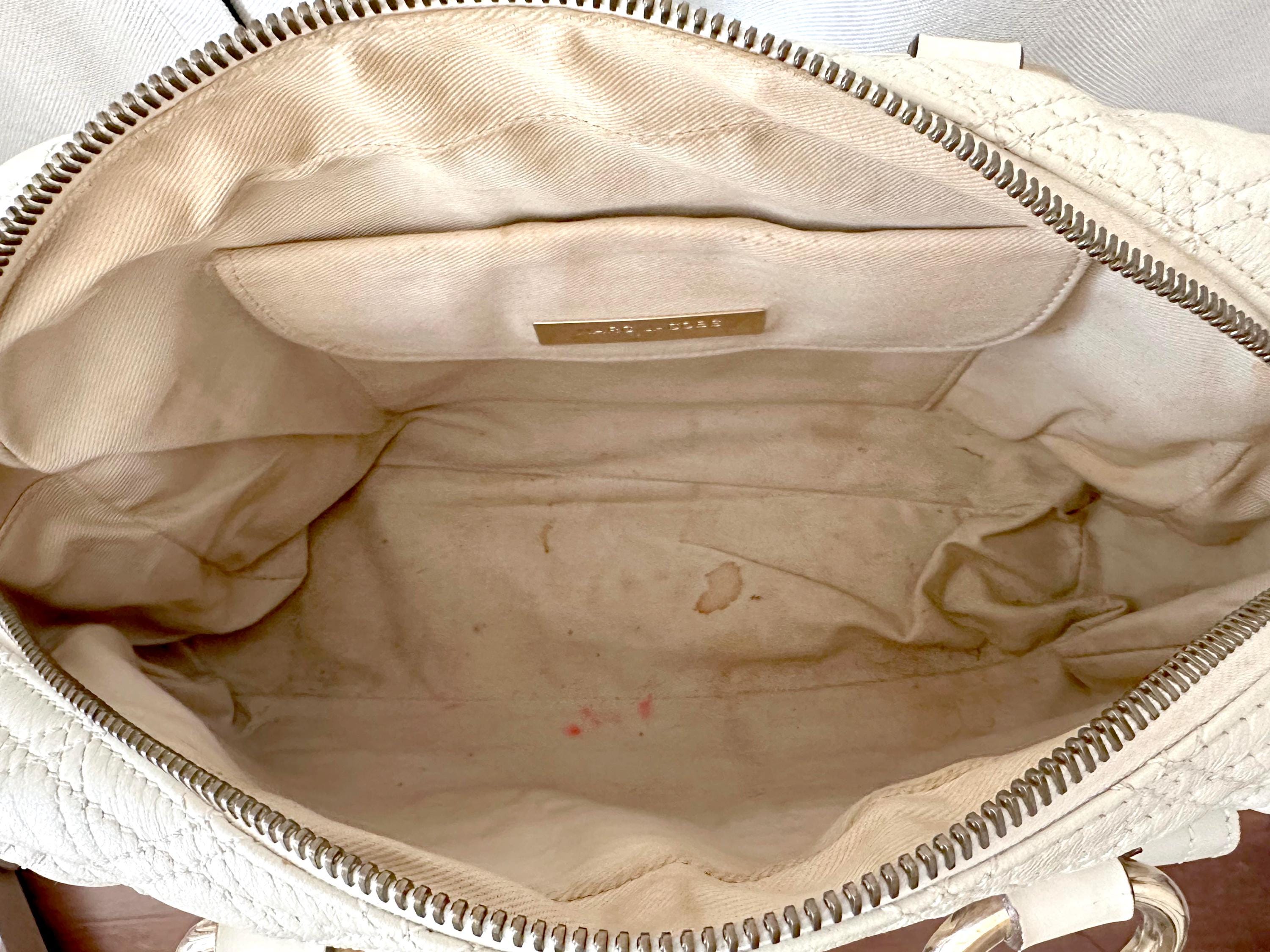 Y2K Vtg Marc Jacobs Venetia Quilted Handbag in White Beige - Etsy