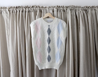 Vintage argyle sweater vest