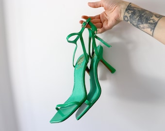 NWT Vince Camuto green strappy heels sz 7