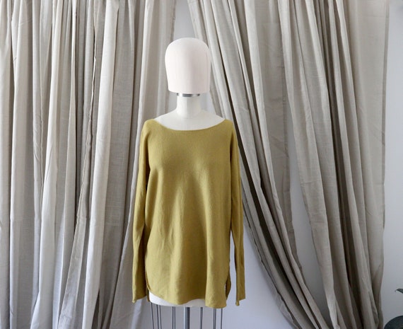 Oversized Wool/cashmere Vince sweater in lichen S… - image 1