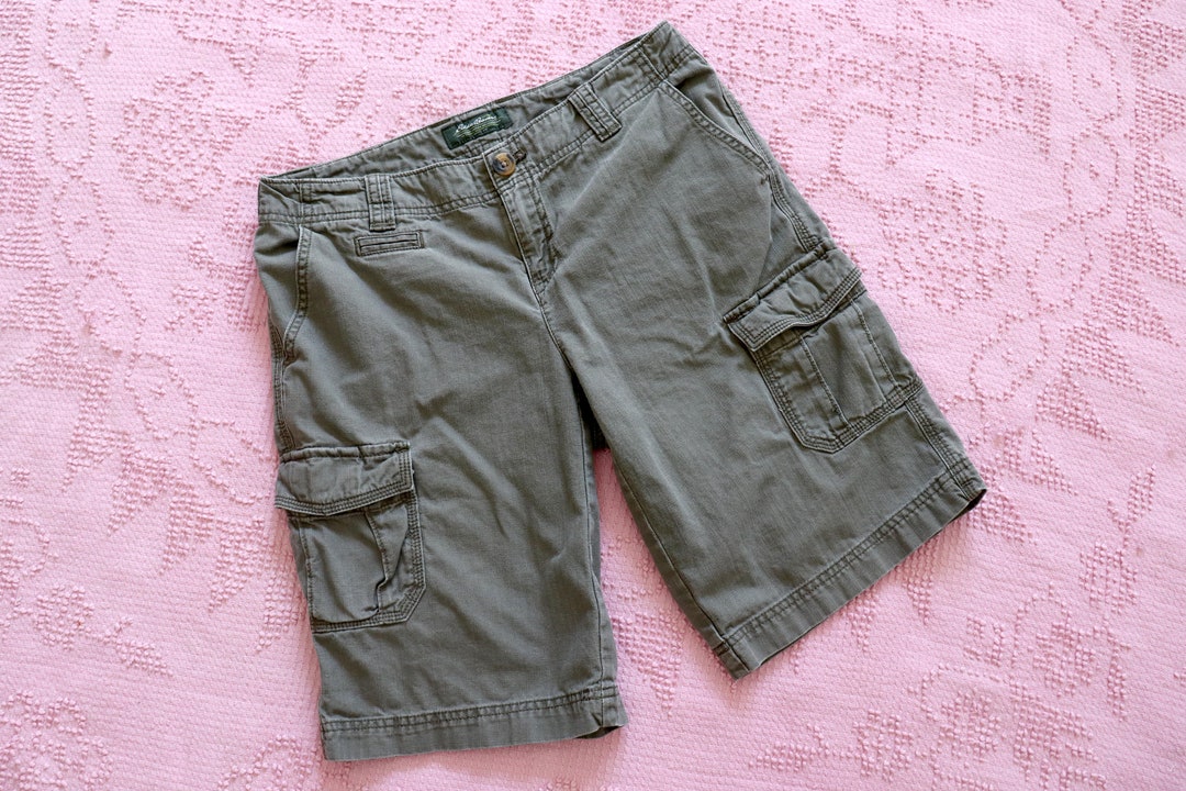 VTG Olive Green Cargo Shorts Womens Sz. 6 Eddie Bauer Etsy