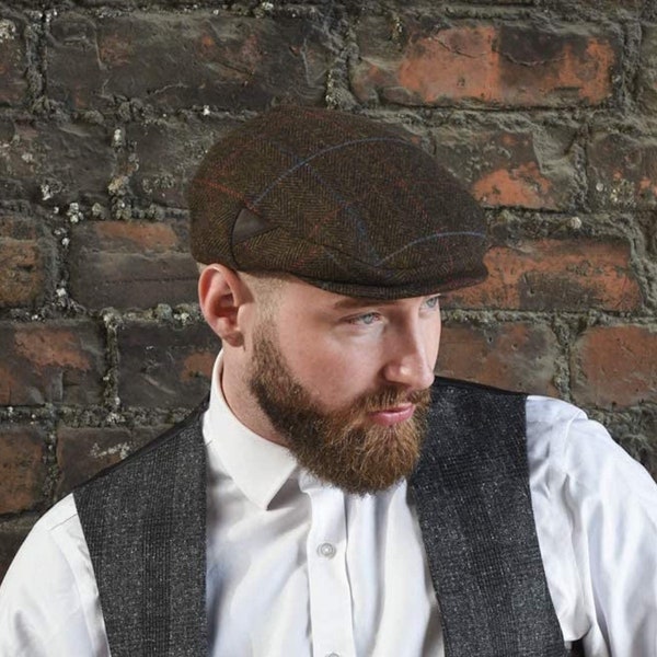 Newsboy Cap for Men, Mens Flat Cap, Ivy Hat Wool Blend, Mens Caps, Gatsby Hat