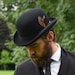 Mens Black Derby Hat, Black Bowler Hats for Men, Bowler Derby Hat, Mens Formal Hat 