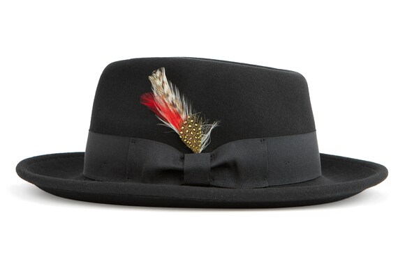 Wool Fedora Men's Medium Brim Felt 