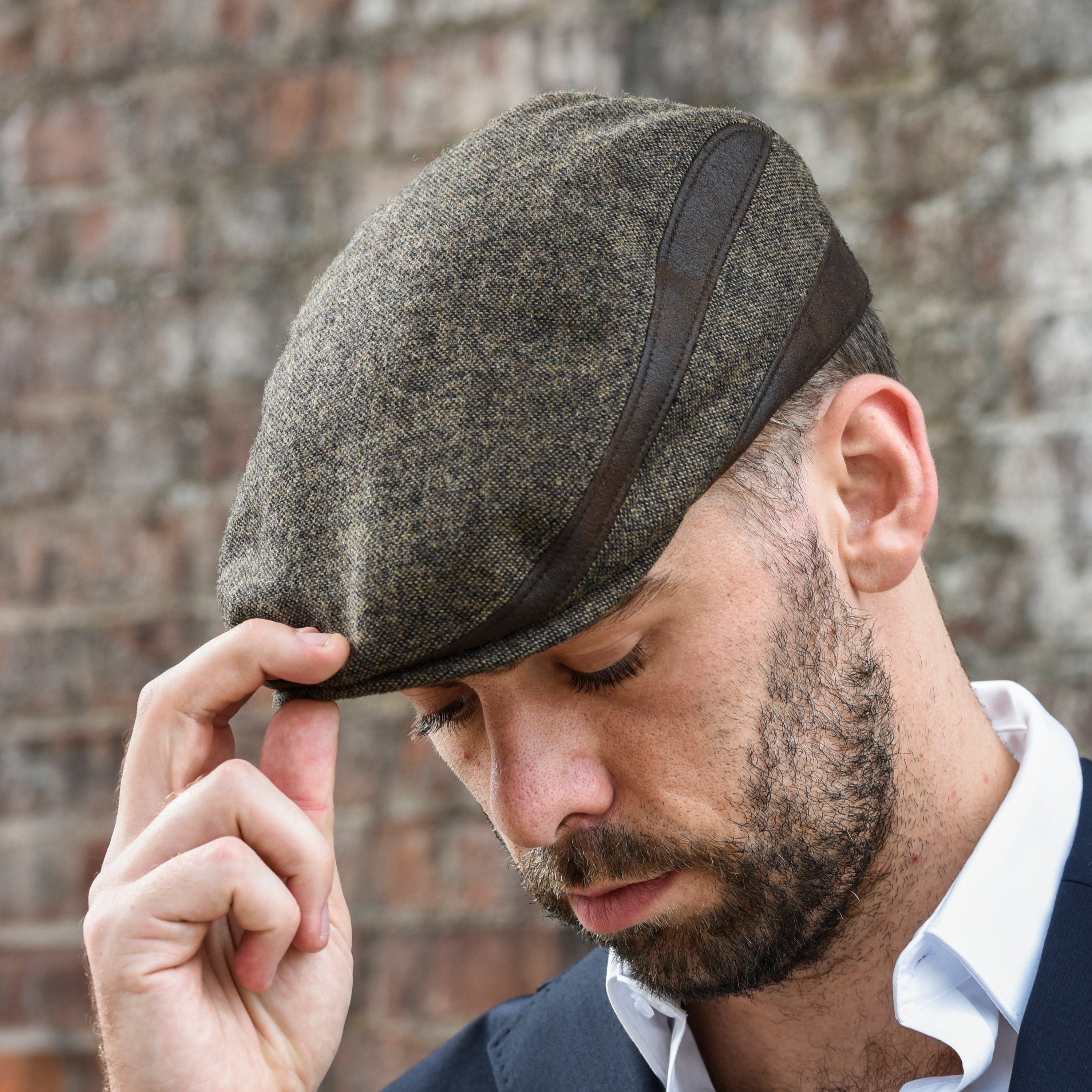  Gorra plana para hombre Undercover a cuadros mezcla de lana :  Ropa, Zapatos y Joyería