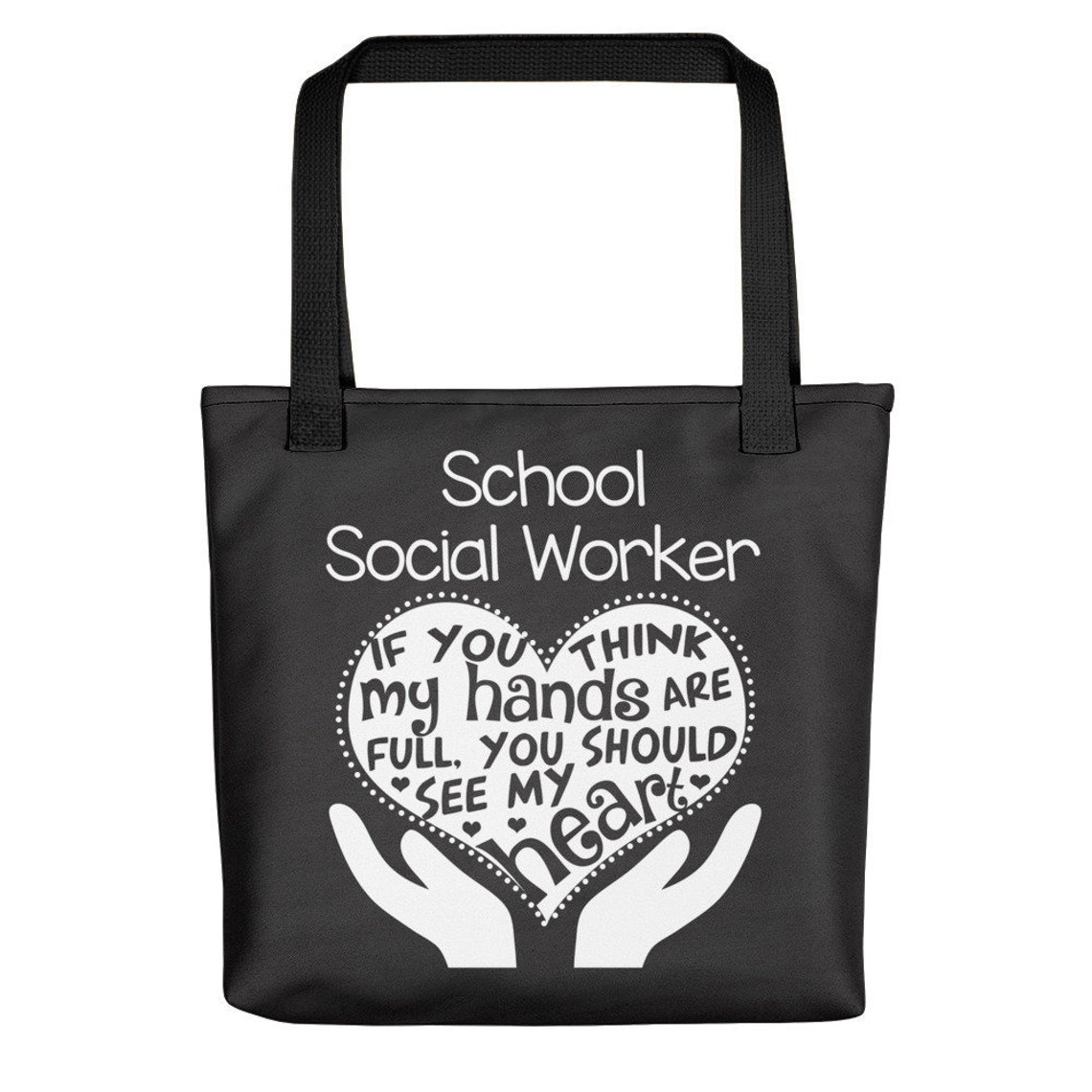 School Social Worker Tote Bag School Gift Carryall Social Etsy