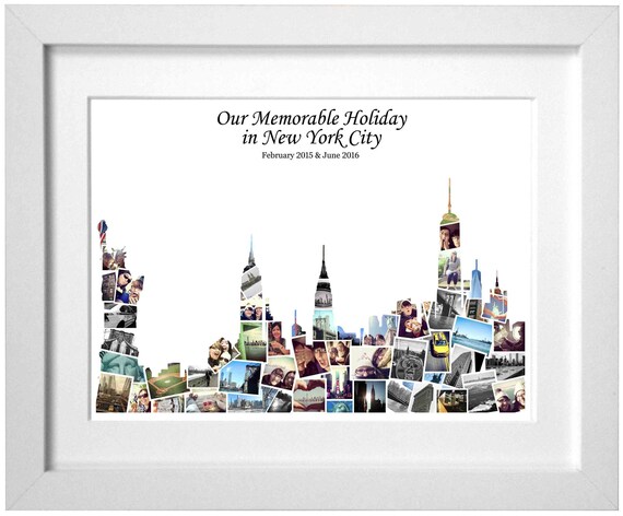 New York Destination Photo Collage Statue Of Liberty Collage Etsy