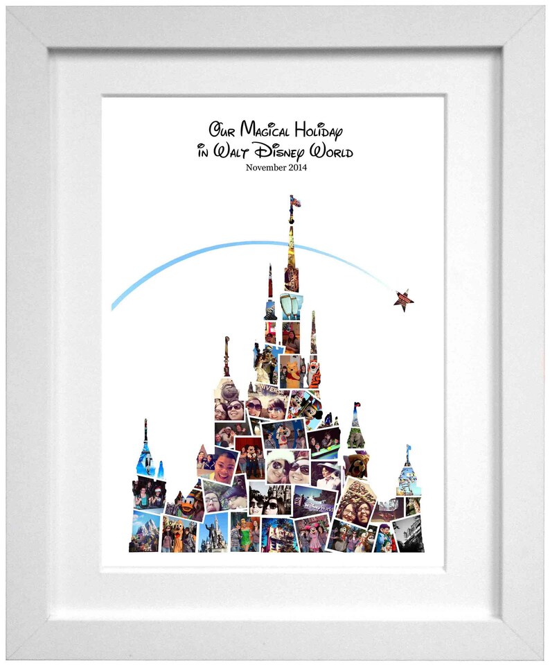 Enchanted Castle Photo CollageChristmas GiftideasDisney WorldCollageDisney CastleDisney Memory MakerScrapbookingBirthday Giftxmas