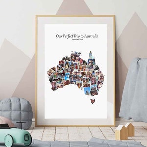 Australia Photo Collage/Destination Collage/Travel Collage/Honeymoon Photos/Wedding/Family Vacation/Xmas present/Travelling/Christmas Gift