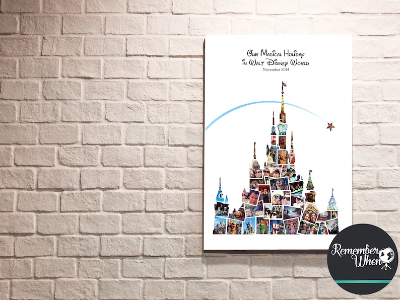 Enchanted Castle Photo CollageChristmas GiftideasDisney WorldCollageDisney CastleDisney Memory MakerScrapbookingBirthday Giftxmas