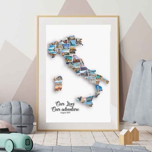 Italy Photo Collage/Destination Collage/Itallian Travel/Honeymoon Photos/Wedding/Family Vacation/My Travels/Travelling/Gift/Christmas/ideas
