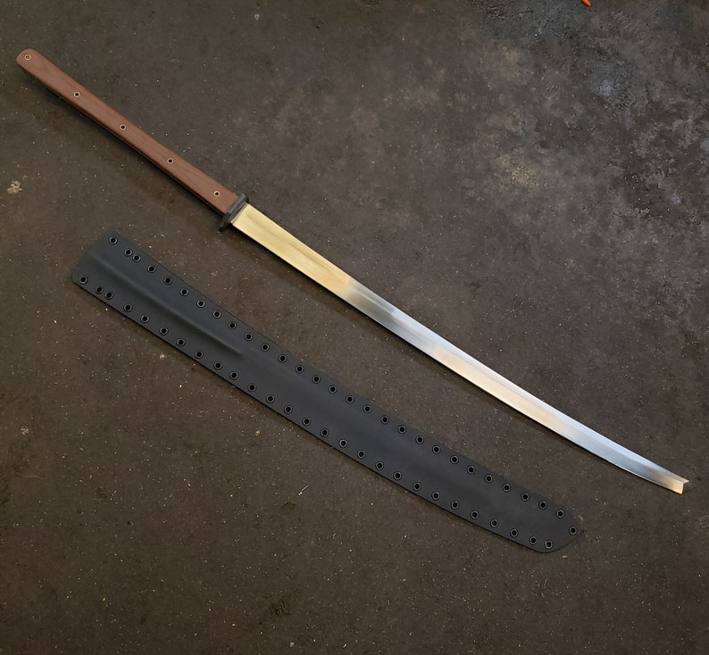 Handmade Custom Long Handle Full Tang Wakizashi in CPM 3V Etsy