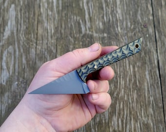 Handmade Knife - Kiridashi "Bonepicker" Knife in CPM Magnacut with G10 Handle Scales - 8 to 10 Week Lead Time