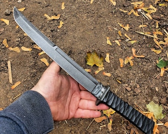 Handmade Tactical Tanto Knife in 5160 or CPM3V - 8 to 10 Week Lead Time