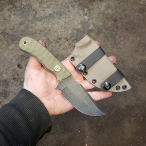 Handmade Bushcraft Knife in CPM3V - &quot;Huntress&quot; - 8 to 10 Week Lead Time