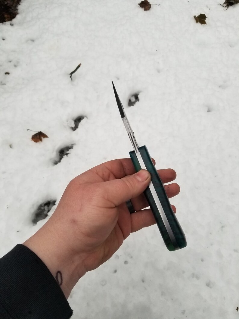 Handmade Seax EDC Hunting Knife in W2 Tool Steel Etsy