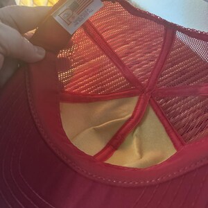 vintage Ruger Trucker Hat rouge maille Snapback USA made firearms casquette des années 80 image 2