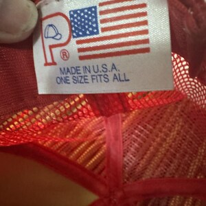 vintage Ruger Trucker Hat rouge maille Snapback USA made firearms casquette des années 80 image 3