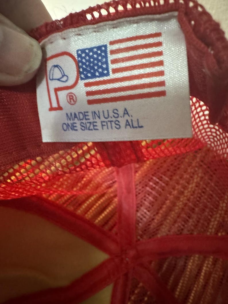 vintage Ruger Trucker Hat rouge maille Snapback USA made firearms casquette des années 80 image 3