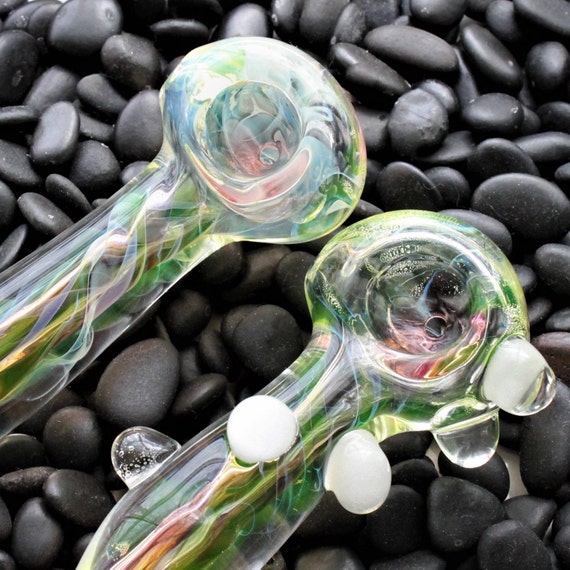 Color Changing Pipe UV Reactive Illuminati Upright Bent Pipe 4.5 UV