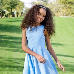 Blue Classic Dress Etsy