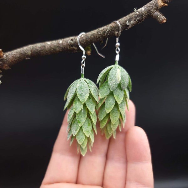 Hopfen Ohrring, Bier Hopfen Schmuck, Craft Beer Ohrringe, Bier Geschenke Für Frauen, Bier Liebhaber Schmuck, Herbalist Schmuck, Bier Bling, Hopfen Blumen Geschenk