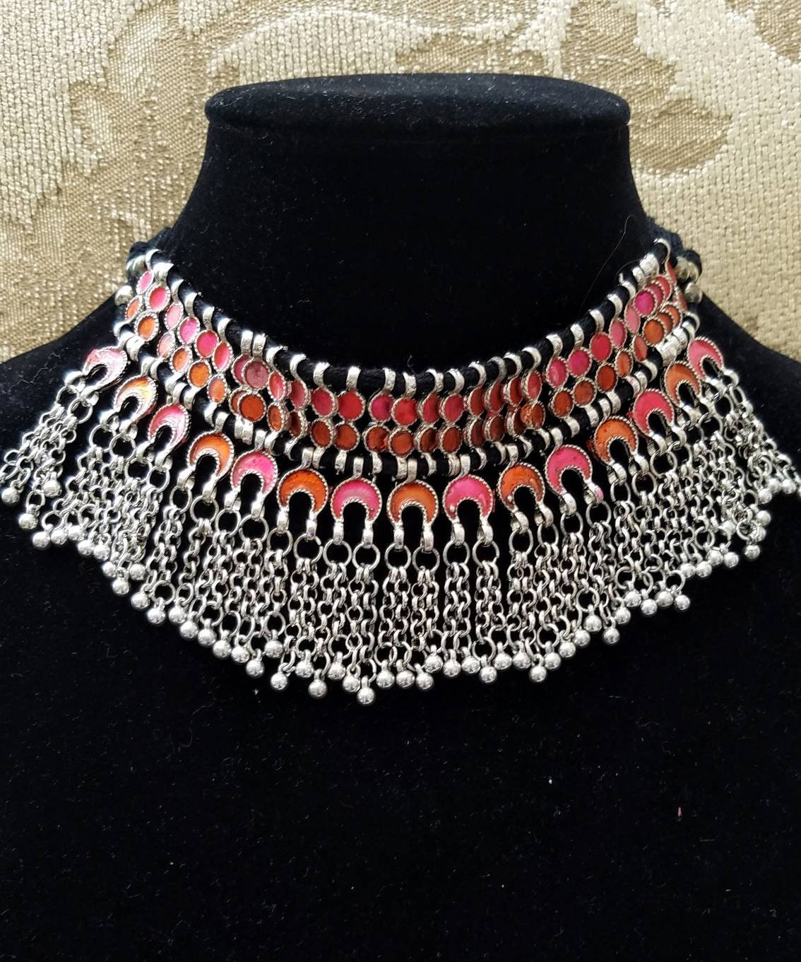 Boho choker Afghani choker Nepal choker India choker Etsy