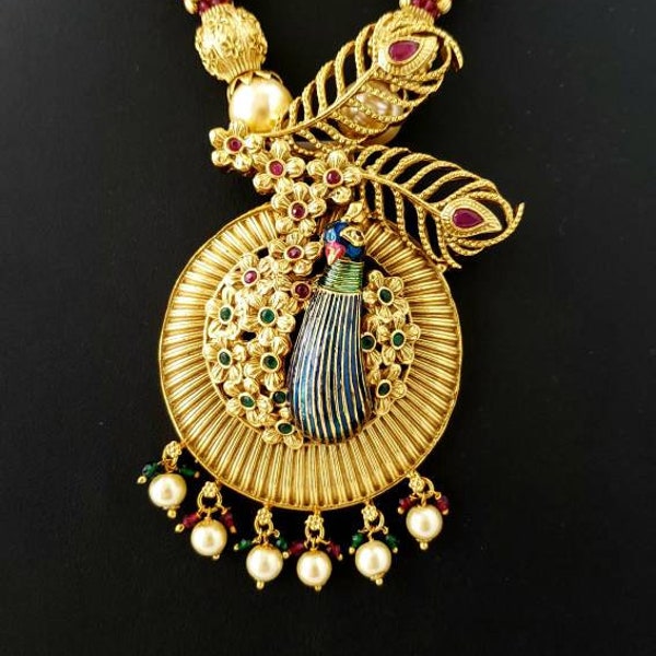 Peacock Jewelry Set Etsy