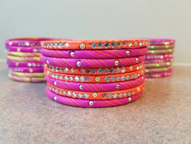 plain pink bangles