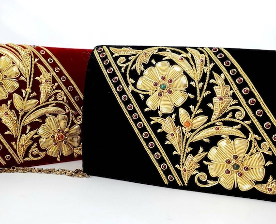 Bolso fiesta online negro y dorado