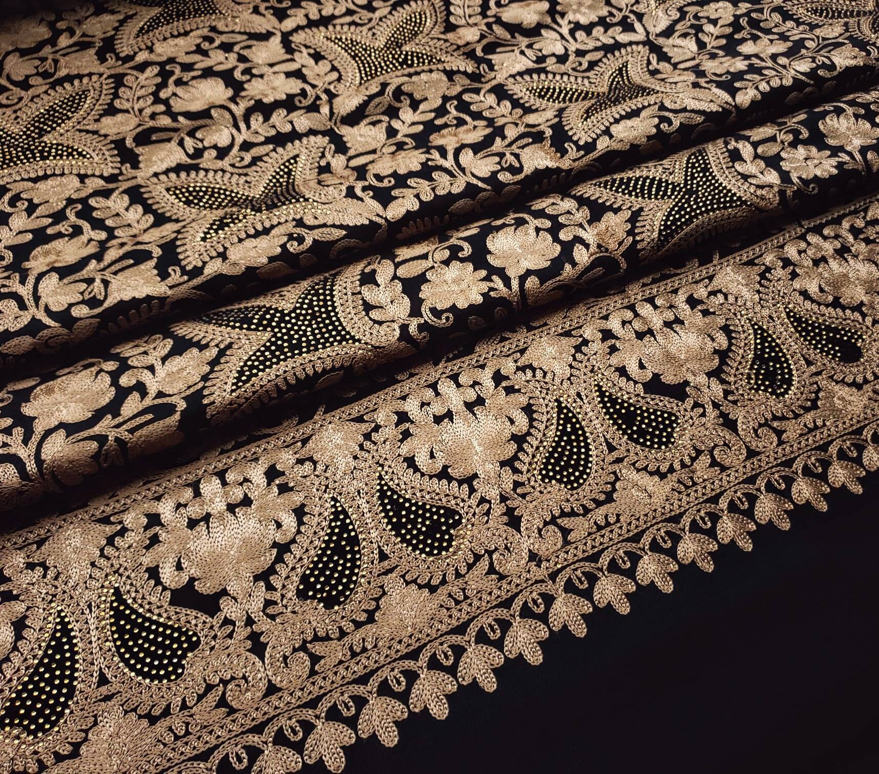rose gold sequin shawl
