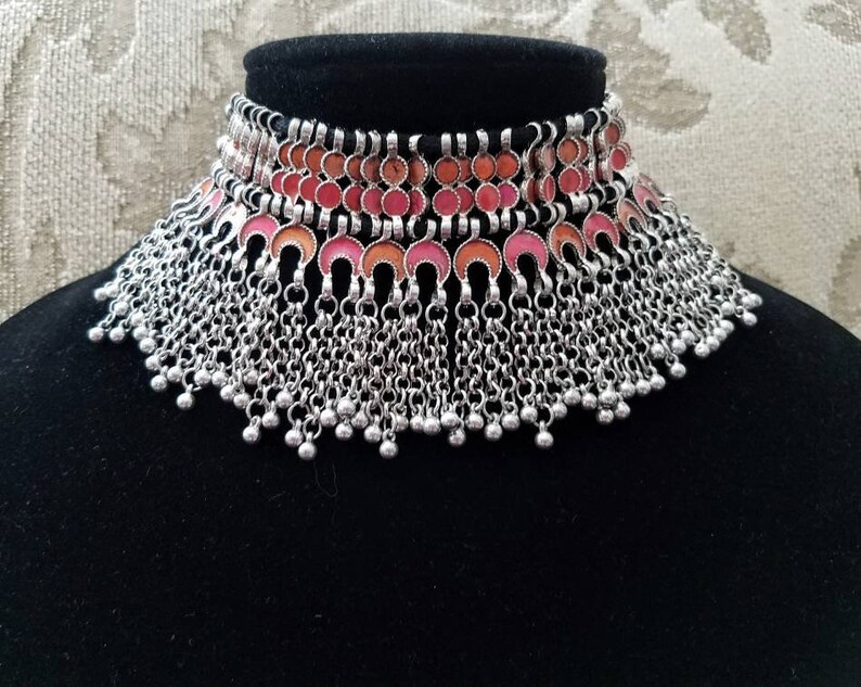 Boho choker Afghani choker Nepal choker India choker Etsy