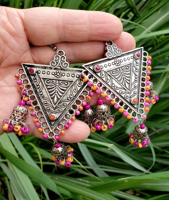 Colorful jhumka on sale