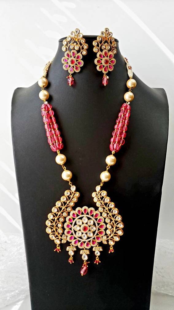 Indian kundan on sale necklace sets