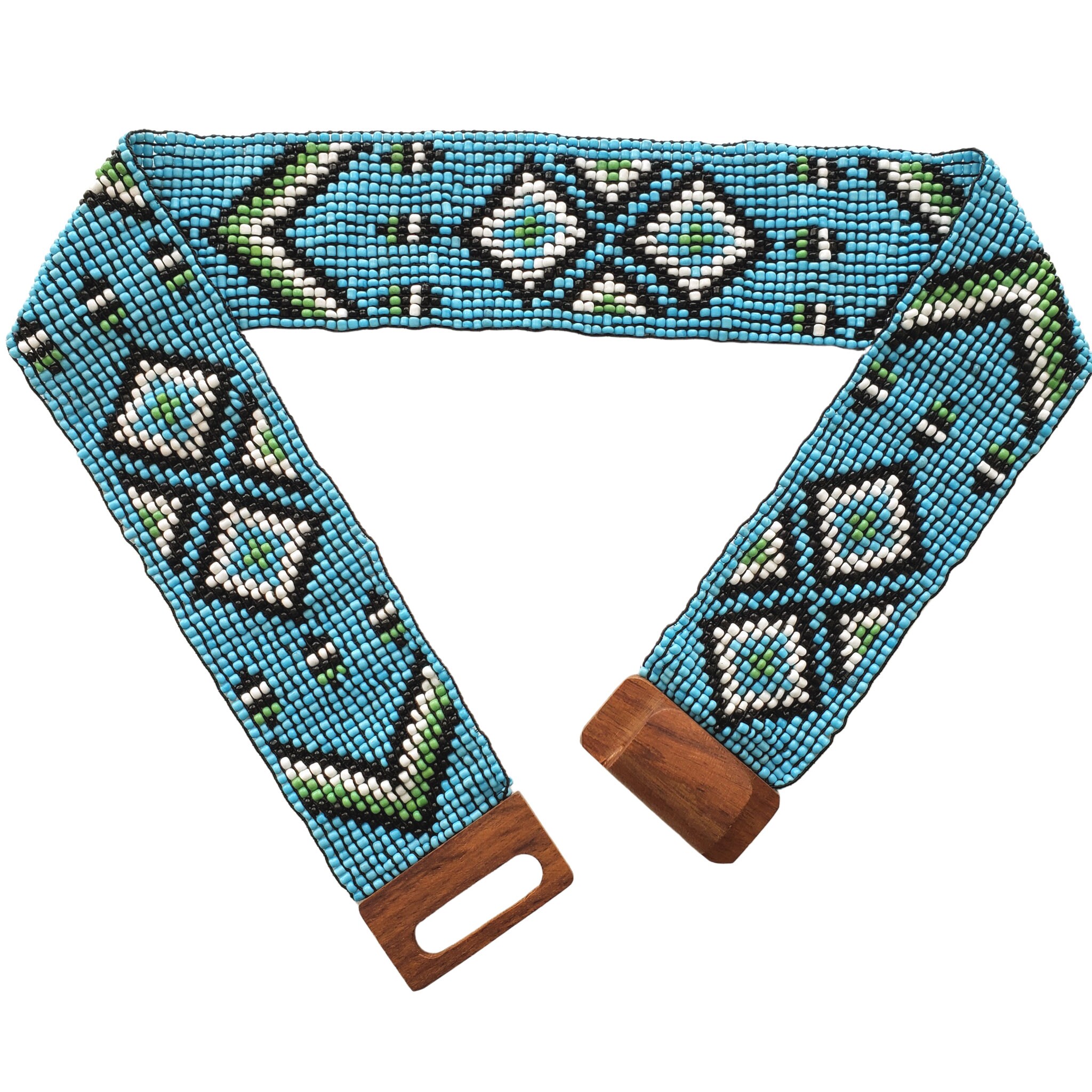 Beaded stretch shop belt